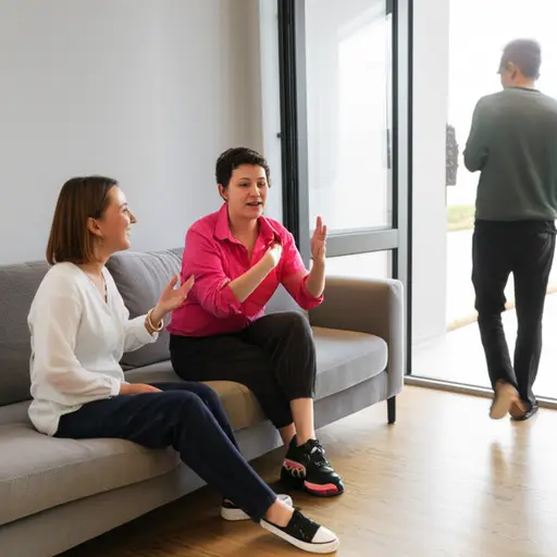 每当我走进去，我总是发现他们两个在不停地聊天。