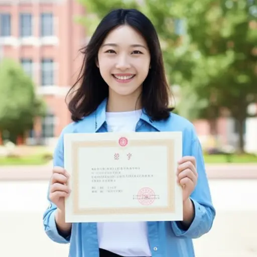 她持有哲学学位。