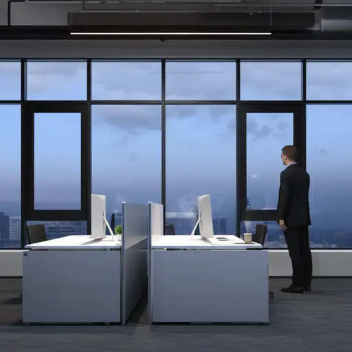 你离开后不久，一个男人来办公室找你。