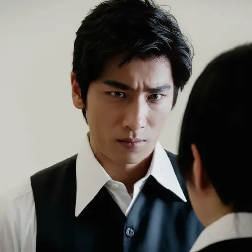 他脸上的表情让我浑身冰凉，仿佛有人刚刚将一桶冰冷的水倒在我背上。