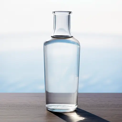 这个瓶子是满的，里面装满了水。