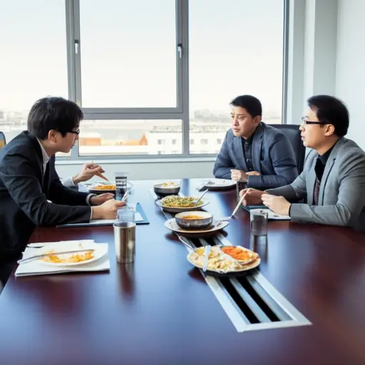 我们决定午饭后继续开会。