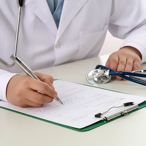 医生给我开了一张处方。