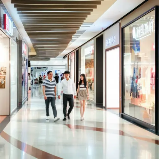 我们只是在商场里闲逛。