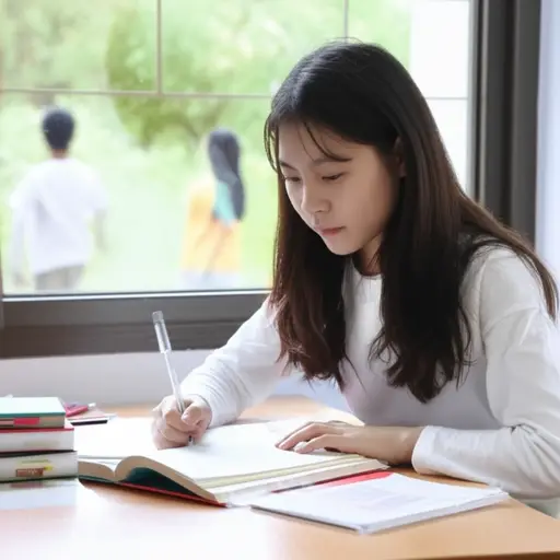 她决定学习而不是和朋友出去玩。