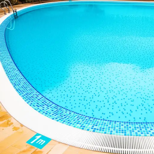 游泳池的这一端有一米深。