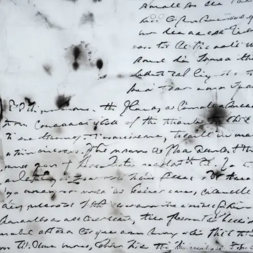 他的字迹难以辨认。