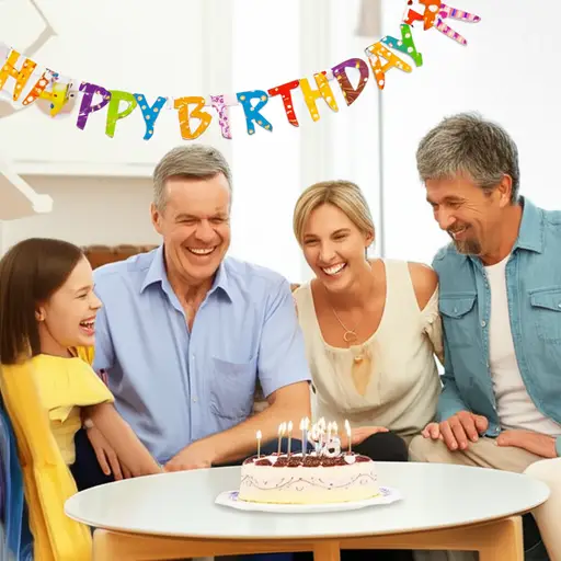 我在家里办生日派对时我十九岁了。