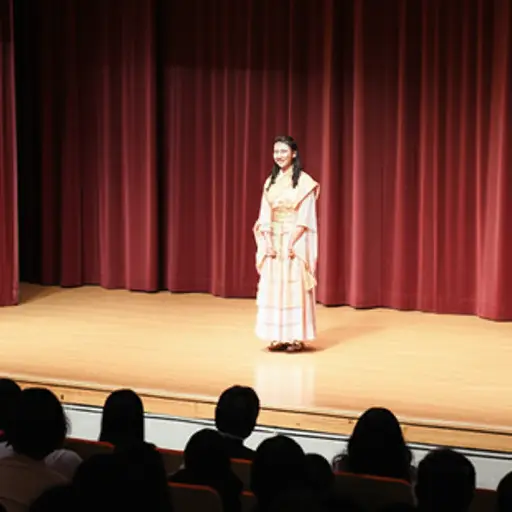 去年，我第一次参加了学校的戏剧演出。