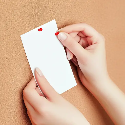 她把家庭照片钉在了布告板上。