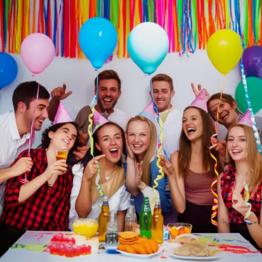 我们昨晚举办了一个很棒的派对，来了很多朋友。