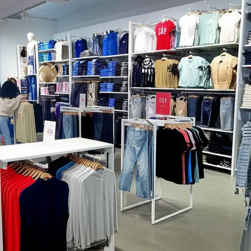 我喜欢在 Gap 商店买衣服。