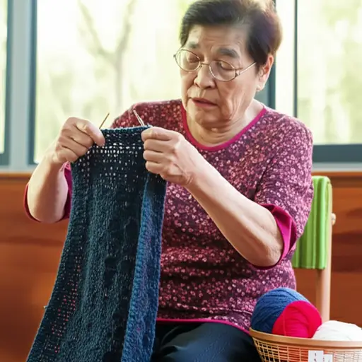 我奶奶每周都会给我织毛衣。