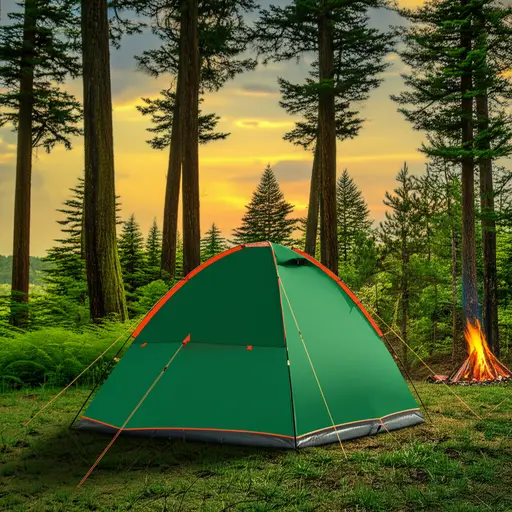 在森林里露营会比住在酒店里度假更具冒险精神。