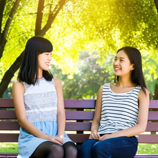 起初，这两个女孩相处得很好。