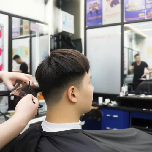 我决定去理发店剪头发，因为第二天我得去参加派对。