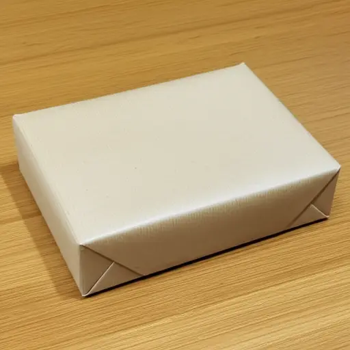 这个包裹被仔细地用棕色纸包好了。