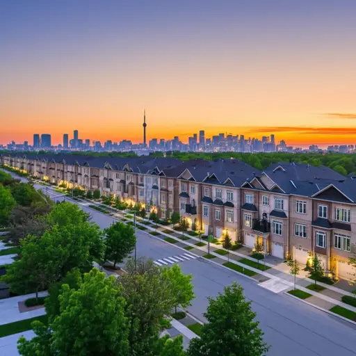 他们住在多伦多西边的一个郊区。