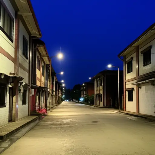 天黑了，周围一个人都没有。