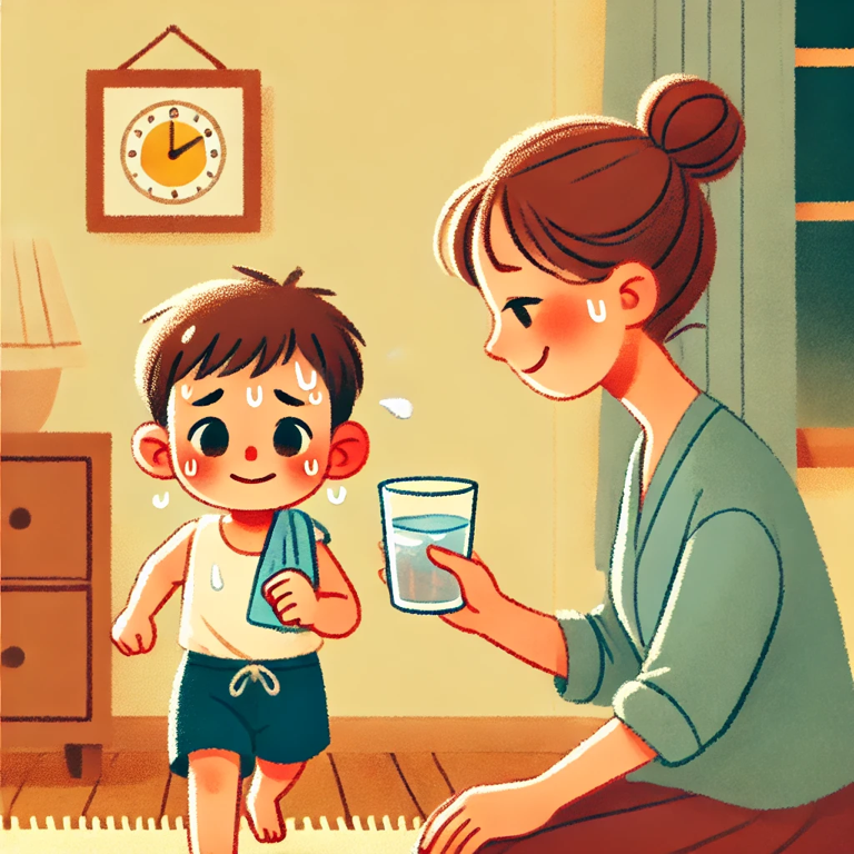 你想喝啥？我渴了，我想喝水。