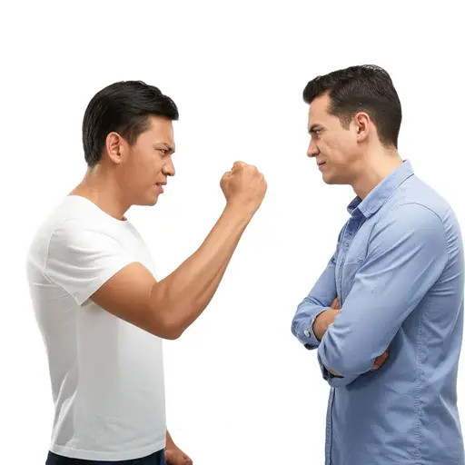 他如此粗鲁，我都想打他了。