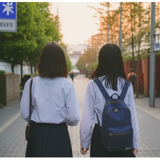 我和我的同学一起走路回家。