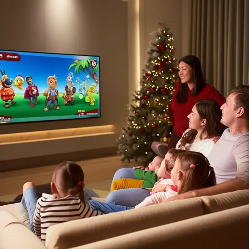 我们给孩子们放部电影吧。