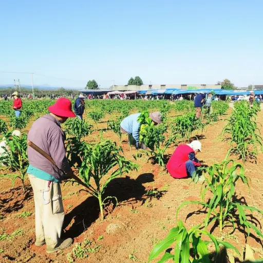 村民们种植咖啡和玉米在市场上出售。