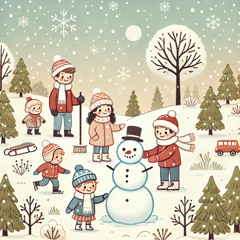 让我们堆个雪人吧！