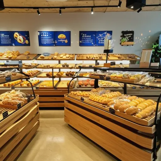 面包店里充满了美妙的气味。