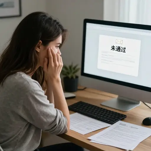 她的工作申请没有成功，所以她继续寻找。