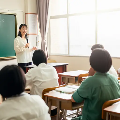 她是一位优秀的老师，我非常尊敬她。