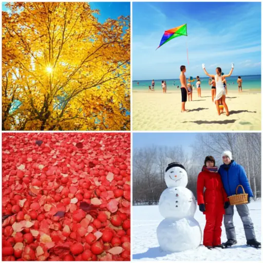每个季节带来不同的天气和活动。