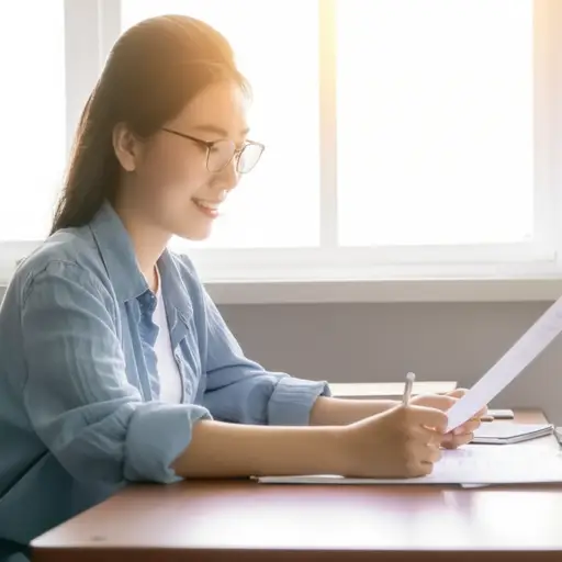 我对我的考试成绩持乐观态度。