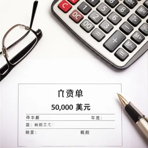 我的年薪是税前五万美元。