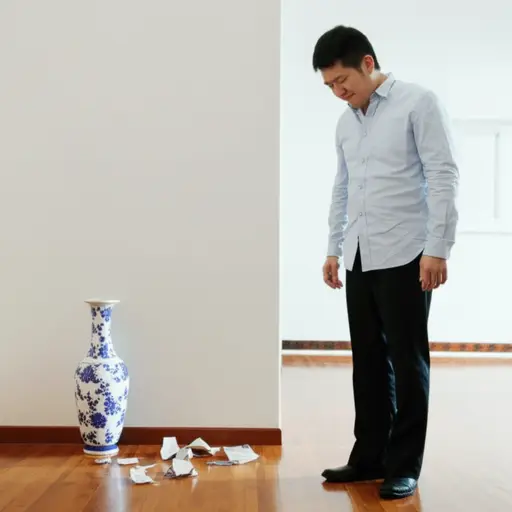 我不小心打碎了你的一个花瓶——最漂亮的那个。