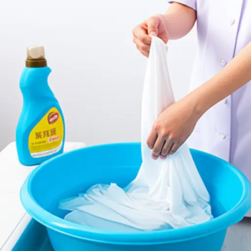 护士把她的制服衬衫洗得干干净净。