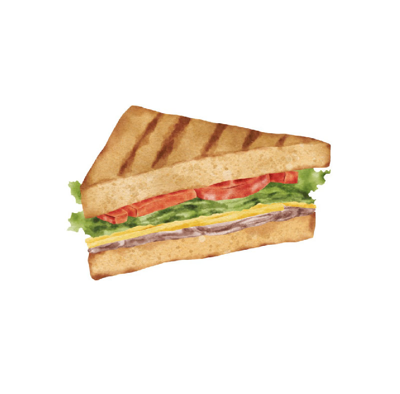 我喜欢这个三明治。