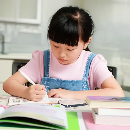 请不要打扰乔治娜——她正试图做作业。