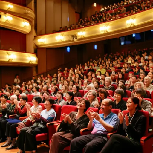 观众显然对表演感到高兴。