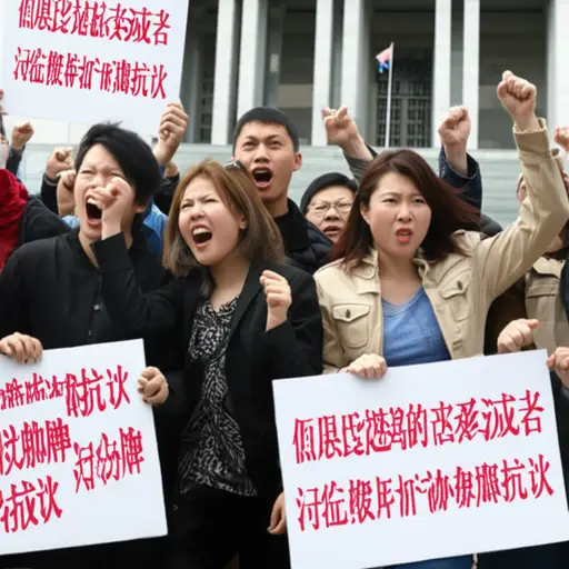 示威者在陪审团裁决后愤怒地抗议。