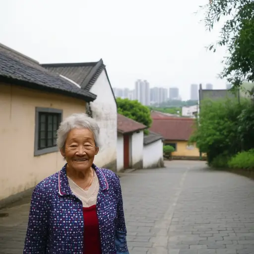 我祖母住在离我们不远的一个小镇上。