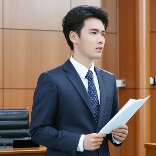 他扮演一位年轻律师的角色。