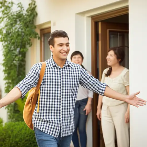 我无法告诉你再次见到我的家人我有多么高兴。