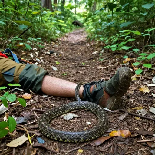 毒蛇咬死了徒步旅行者。