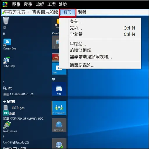 你可以在屏幕顶部的菜单中找到打印选项。