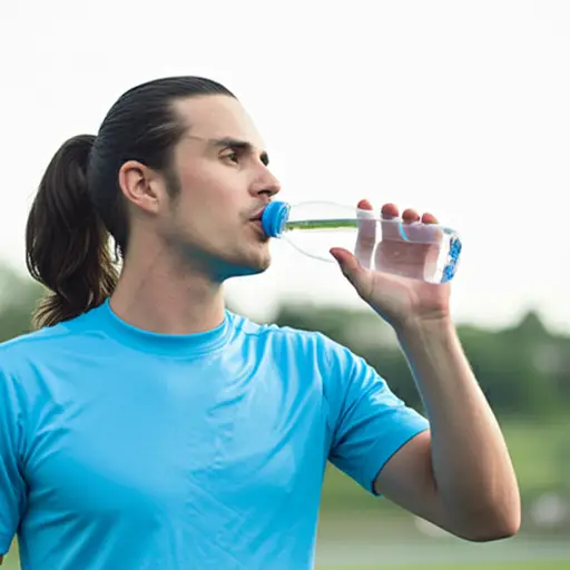 运动后要记得给身体补充足够的水分。