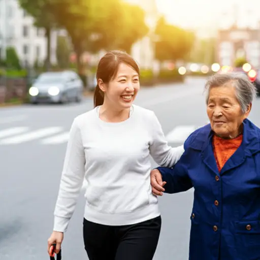 她是一个非常善良的人。