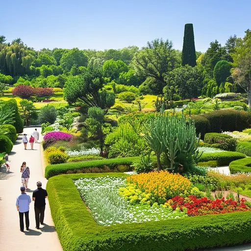 植物园占地3英亩，展示了来自世界各地的异国植物。