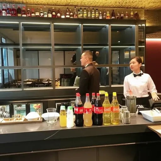 我们只有软饮料了——酒喝完了。